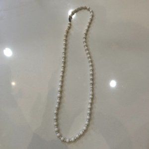 White Beaded Necklace